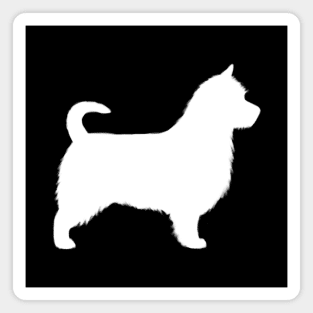 Australian Terrier Silhouette with Long Tail Magnet